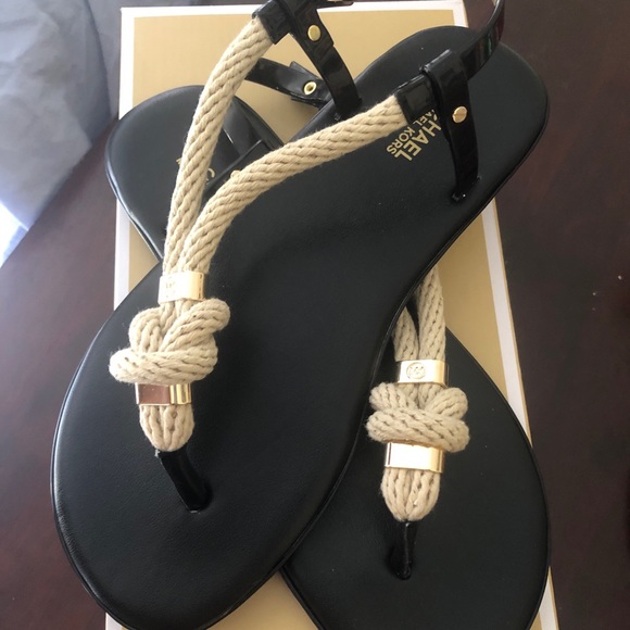 **NWT** Michael Kors Nautical Sandals - Picture 1 of 3